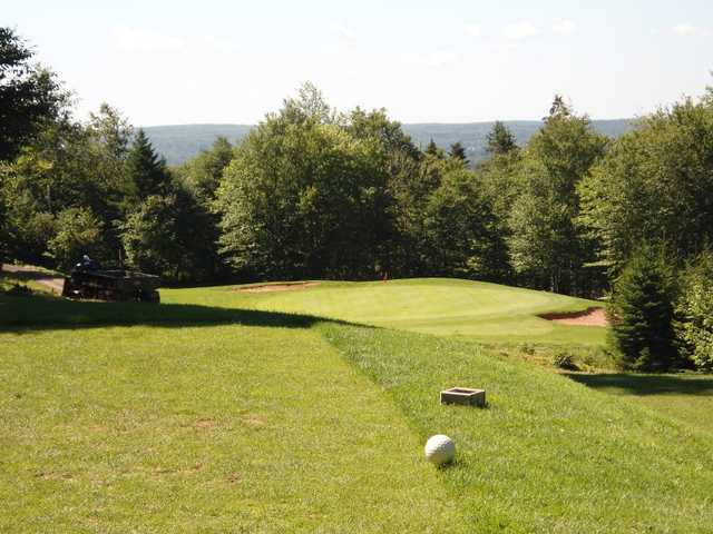 A view of the 5th green at Mountain Golf Club