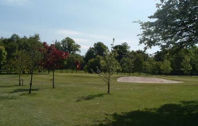 View of a green from Wishaw Golf Club