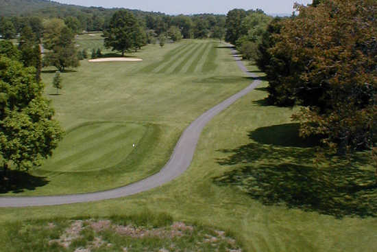 A view of the 2nd tee at Range End Country Club