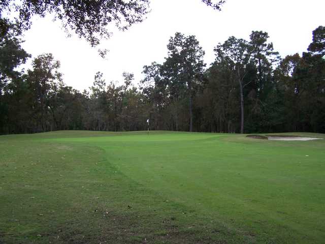 A view of a green at Royal Oaks Golf Club