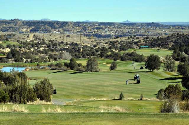 A view from tee #1 at Pinon Hills Golf Course