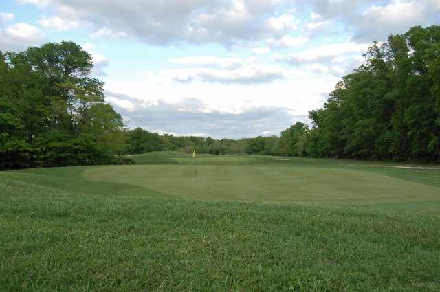 A view of a green at Cedar Trace Golf Club