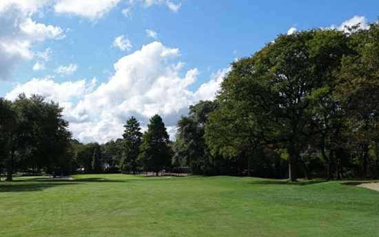 A view of fairway #5 at Merchantville Country Club