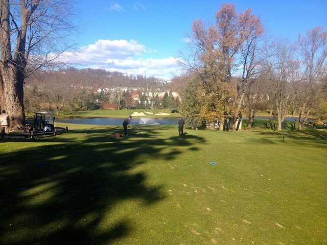 A sunny day view from Downingtown Country Club