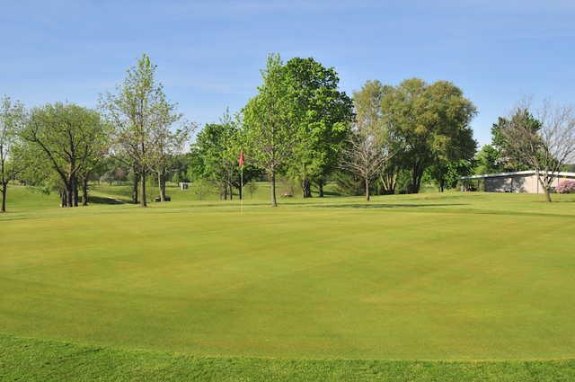 A view of a green at Clinton Heights Golf Course
