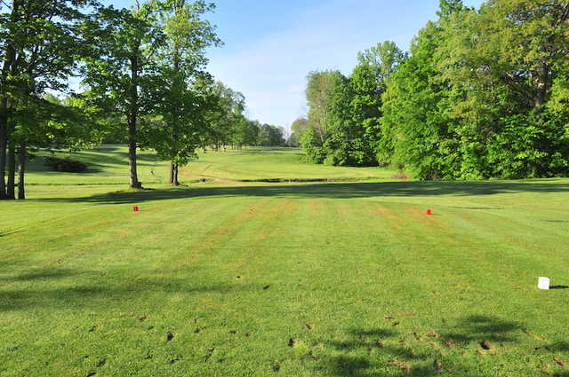 A view from a tee at Clinton Heights Golf Course