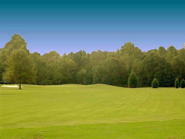 A view from a fairway at Pudding Ridge Golf Club