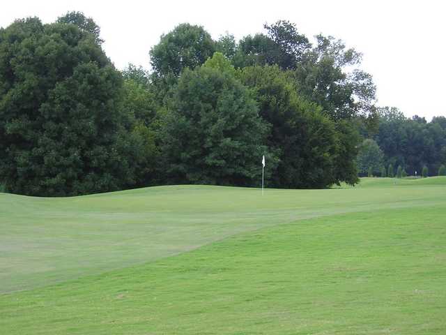 A view of a hole at Pudding Ridge Golf Club