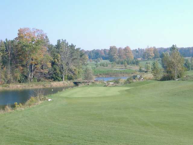A view of the 10th green at Woodlands Links Golf Course