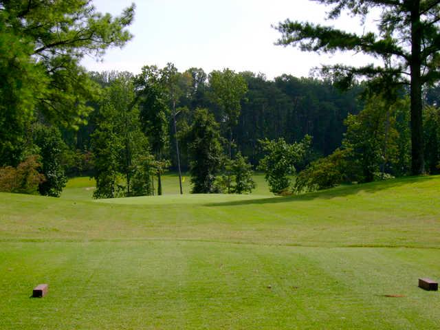 A view from a tee at Lost Creek Golf Club