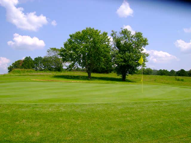 A view of a green at Lost Creek Golf Club
