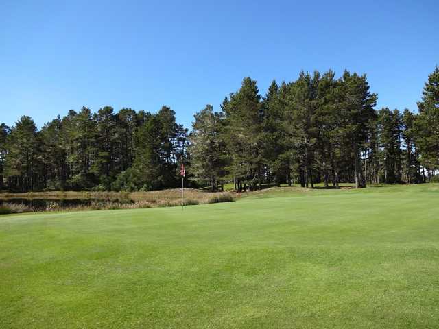 A view of a green from the Golf Club at Cimarron Trails