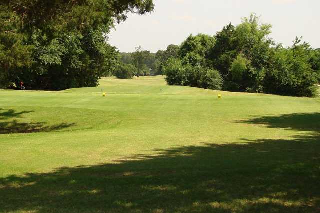 A view from a tee from the Golf Club at Cimarron Trails