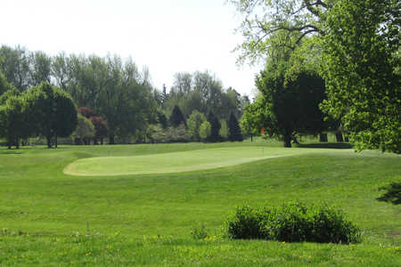 A view of a green at Cazenovia Golf Course