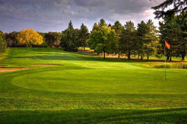 A view of a green at Spooner Golf Club