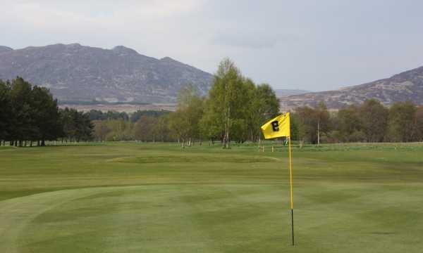A view of the 9th hole at Newtonmore Golf Club
