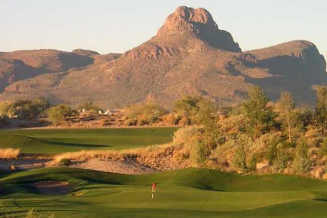 A view of a green at Quarry Pines Golf Club