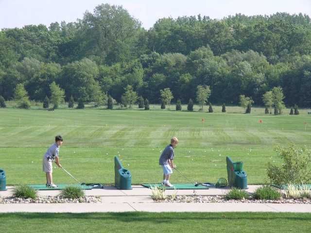 A view from the driving range tees at Creekside Golf Course