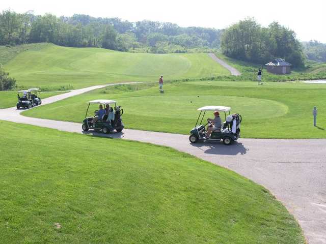 A view of a tee at Creekside Golf Course