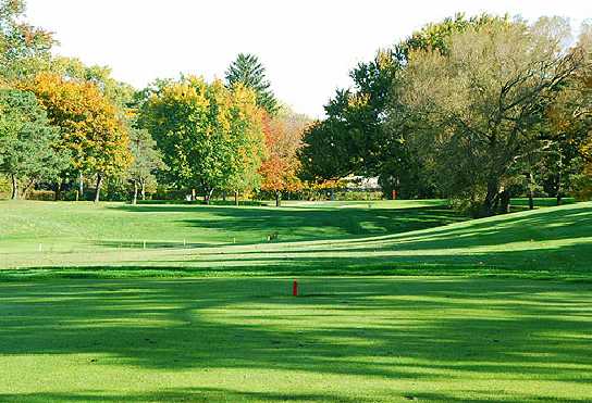 A view from a tee at Lakeview Golf Course