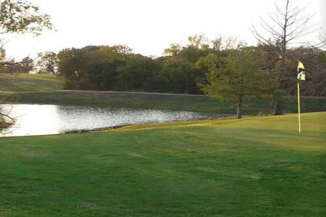A view of a hole at Jacksboro Country Club