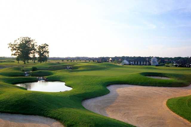 A view of a green at Copper Mill Golf Club