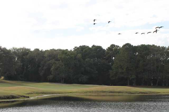 A view over the water from the Country Club of South Carolina