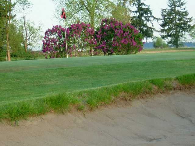 A view of a hole at Hartwood Golf Course