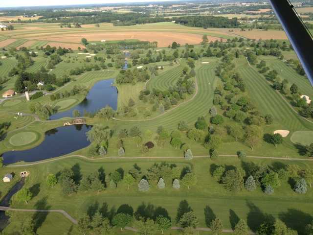 Aerial view from Moccasin Run Golf Course