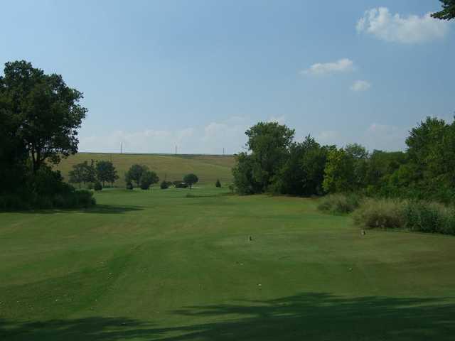 A view from tee #6 at Pecan from Grapevine Golf Course