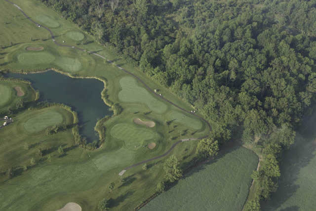 Aerial view of the 7th hole at St. Marys Golf and Country Club