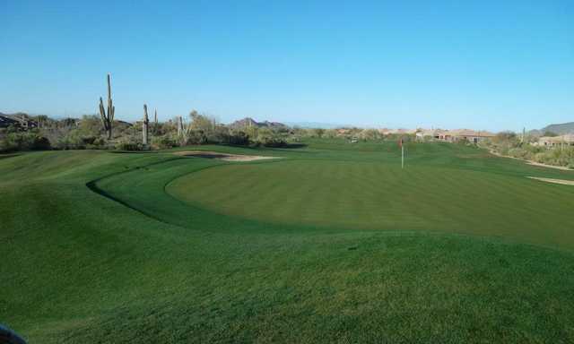 A view of the 3rd green at Legend Trail Golf Club