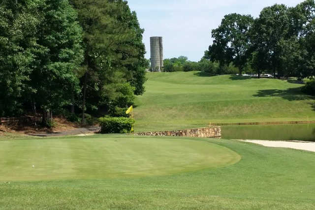 A view of the 10th hole at Golden Hills Country Club