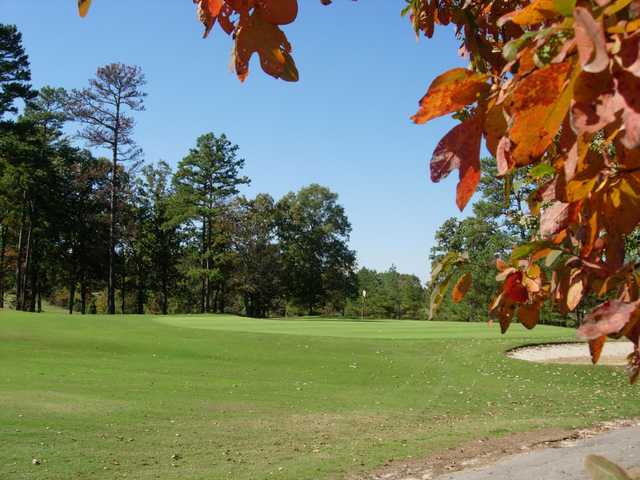A view of a green at Dogwood Hills Golf Club