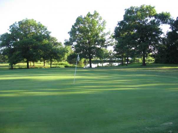 A view of hole #2 at Pawnee Golf Course