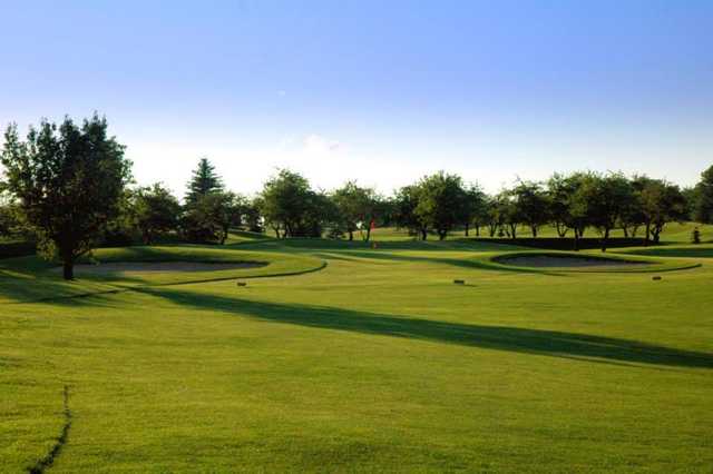 A view from a fairway at Red from Banty's Roost Golf and Country Club