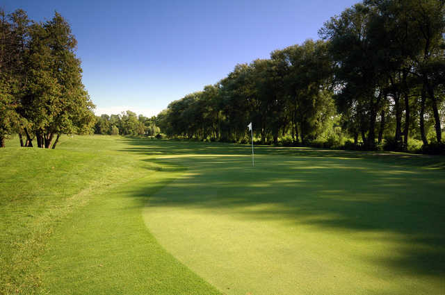 A view of green #2 at West Wing from Cardinal Golf Club