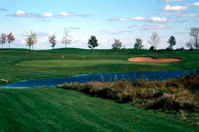 A view of a hole with water coming into play at Countryside Golf Club