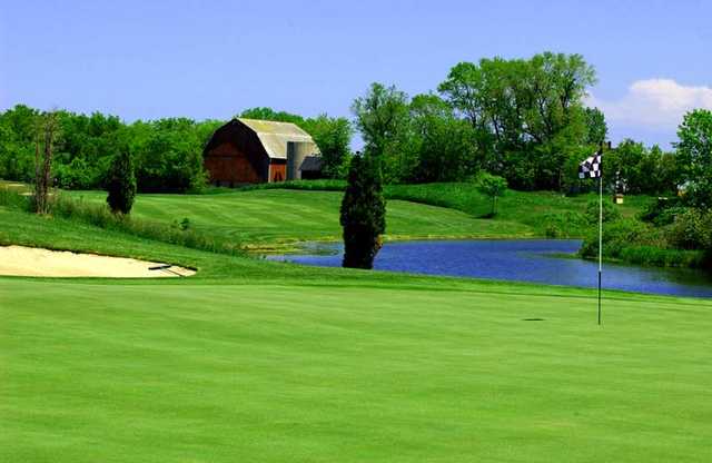 A view of a hole at Fire Ridge Golf Club