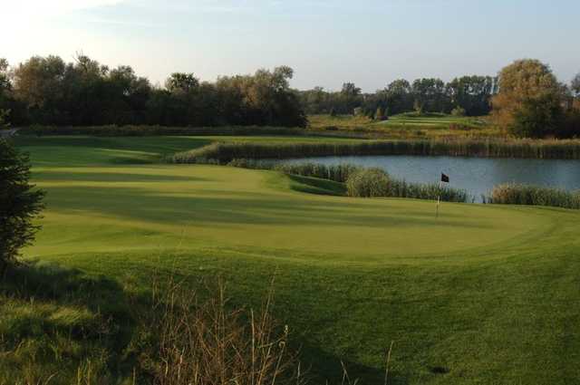 A view of the 11th green at Hawthorn Woods Country Club
