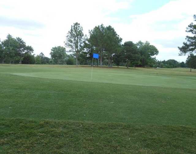 A view of a hole at Colonial Golf Course