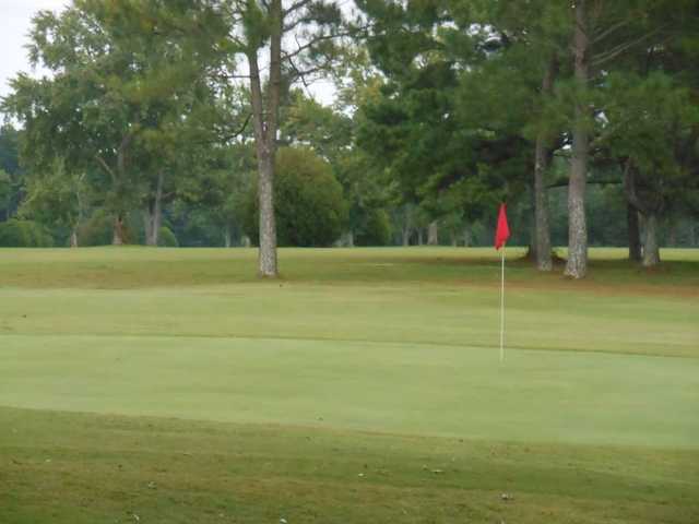 A view of a green at Colonial Golf Course