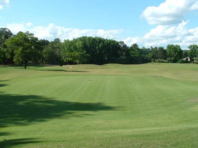 A view of the 3rd green at Chairman's Course from First Tee of Central Arkansas