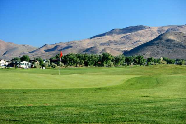 A view of a green at Empire Ranch Golf Course