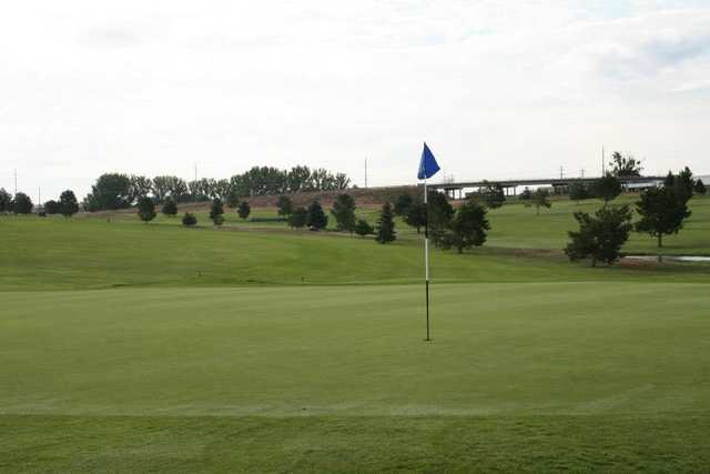 A view of a hole at Centennial Golf Course