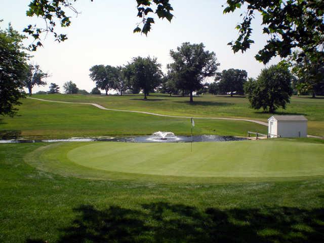 A view of the 8th hole at Jeffersonville Golf Club