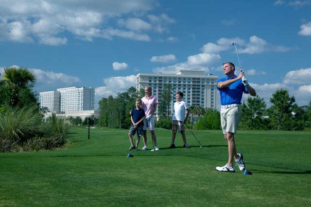 Golfers on Waldorf Astoria Golf Course