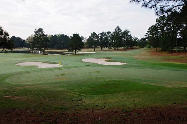 A view of a green at River Birch Golf Club