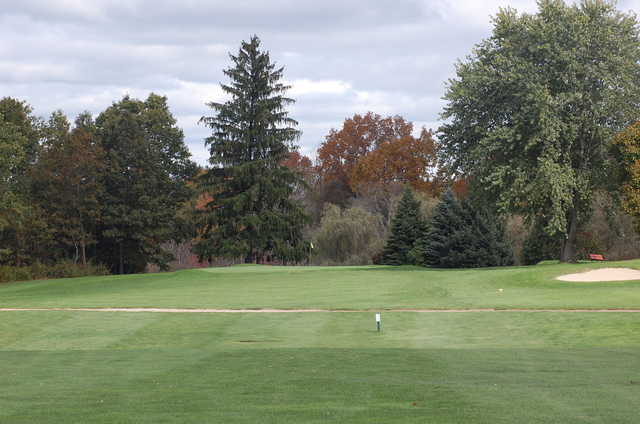 A view of the 2nd green at Dudley Hill Golf Club