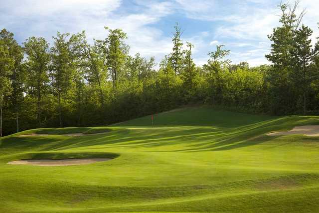 A view of the 6th green at Golden Eagle Golf Club